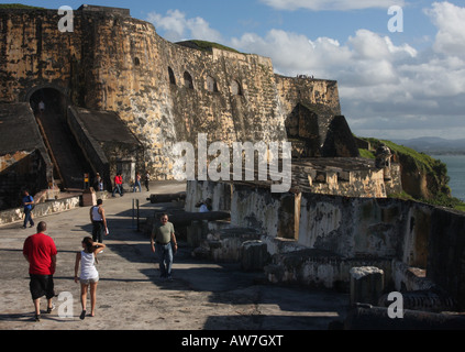 El Morro fort storica puerto rico Foto Stock