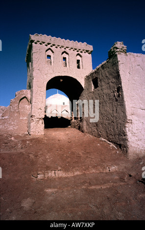 9 luglio 2006 - Uighur antico villaggio di Tuyoq nel deserto Taklamakan vicino alla città di Turpan in cinese della provincia dello Xinjiang. Foto Stock