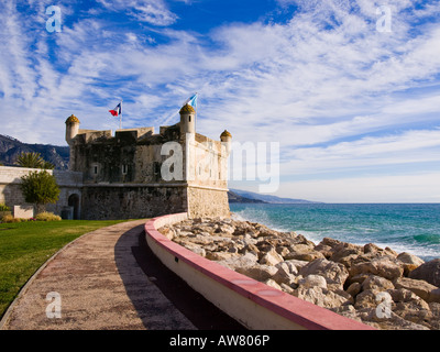 Le bastione, a Menton Francia. Ora la sede del Jean Cocteau Museo. Foto Stock