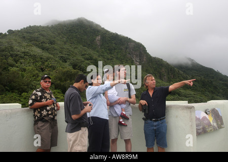 Foresta Pluviale di El Yunque yokahu torre di osservazione puerto rico Foto Stock