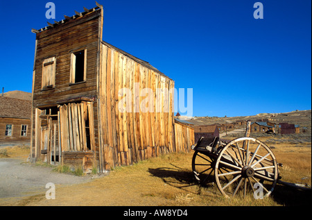 Pomeriggio di luce sul Swazey Hotel Main Street Bodie State Historic Park National Historic landmark California Foto Stock