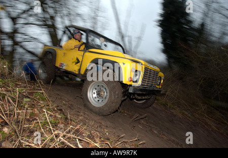Land Rover prove concorrenza Essex Dicembre 2002 Foto Stock