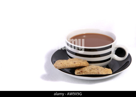 Della Keks Kaffee Tasse Kakao heiße Schokolade Plätzchen cookie I cookie Foto Stock