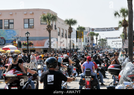 Bike Week a Daytona Beach, Stati Uniti d'America. Un incontro annuale di motocyclists. Foto Stock