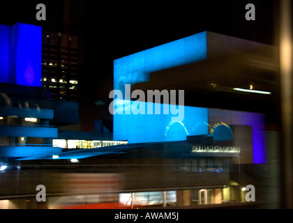 South Bank di Londra, di notte, impressionistica Foto Stock