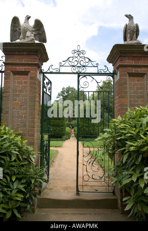 Bridge End giardini pubblici nel villaggio di Saffron Walden, Essex, Inghilterra meridionale, Luglio 2007 waldon Foto Stock