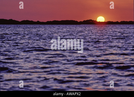 Tramonto al tasto di cavolo, Florida Foto Stock