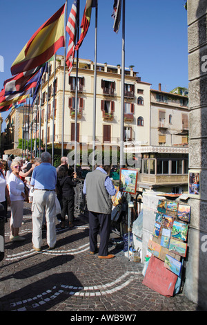 Artista di strada a Sorrento, Italia. Foto Stock