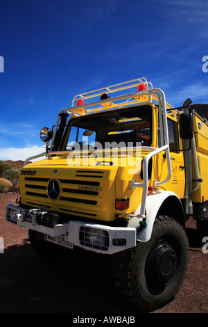 Unimog Mercedes Benz carrello Tenerife Isole Canarie Spagna Foto Stock