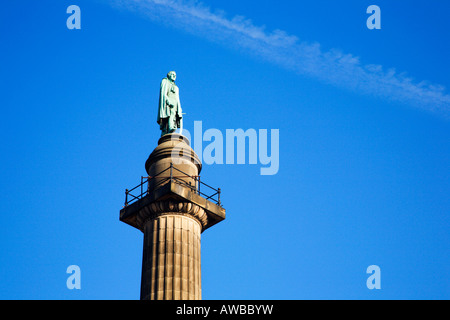 Colonna di Wellington in William Brown Street Liverpool Merseyside England Foto Stock