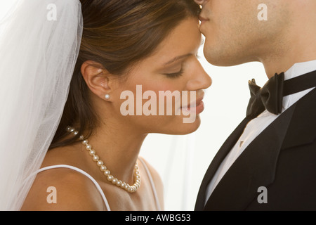 Ritratto di sposa e lo sposo Foto Stock