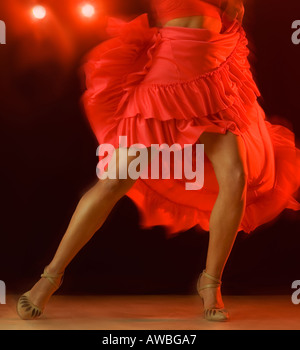 Donna Ballare in discoteca Foto Stock