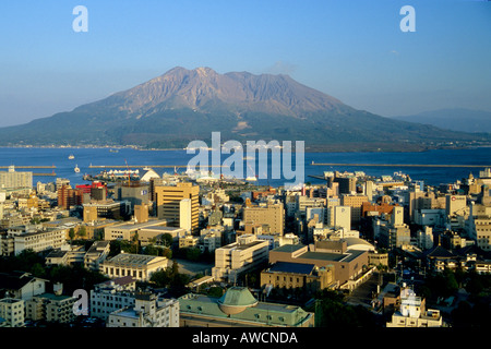 Giappone Kagoshima vulcano Sakurajima Foto Stock
