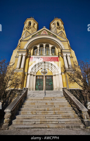 Herz Jesu Kirche (chiesa del Sacro Cuore di Gesù), neoromanica architettura, Austria Inferiore, Austria, Europa Foto Stock