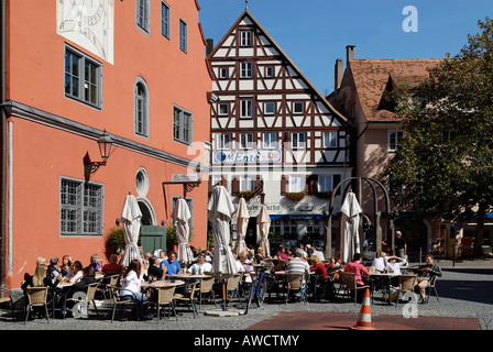 Noerdlingen Noerdlingen Svevia Baviera Germania Alte Schranne vecchio mercato del raccolto Foto Stock