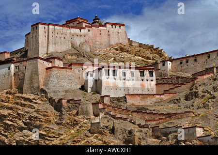 Fortezza Dzong, Gyantse, Tibet Foto Stock