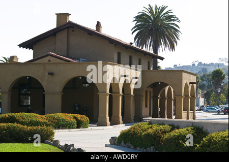 Stazione ferroviaria di Santa Barbara, California, Stati Uniti d'America Foto Stock