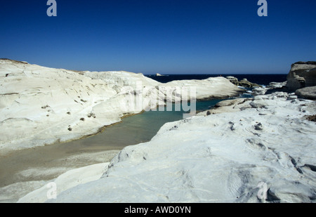 Sarakiniko Milos, Cicladi Grecia, Europa Foto Stock