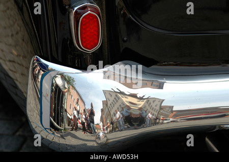 Opel, vintage auto da rally, 2000 Km attraverso la Germania, Schwaebisch Gmuend, Baden Wuerttemberg, Germania, Europa Foto Stock