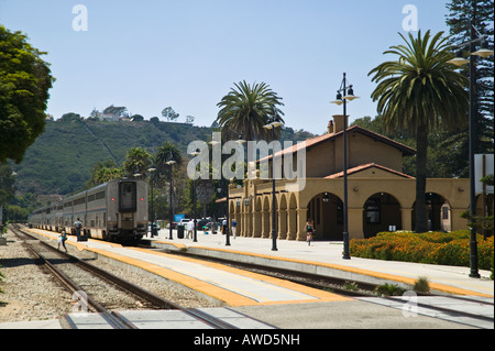 Stazione ferroviaria di Santa Barbara, California, Stati Uniti d'America Foto Stock