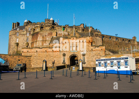 Il Castello di Edimburgo, Edimburgo, Scozia Foto Stock