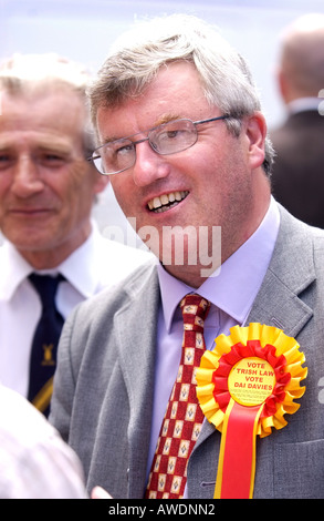 Indipendente candidato parlamentare DAI DAVIES CHE HA PRESO LA BLAENAU GWENT CIRCOSCRIZIONE Foto Stock