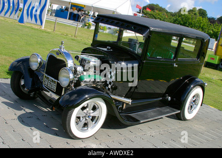 1928 Ford modello A Tudor a Goodwood Festival della velocità, Sussex, Regno Unito Foto Stock