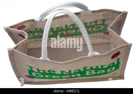 Verde Naturale shopping bag Foto Stock