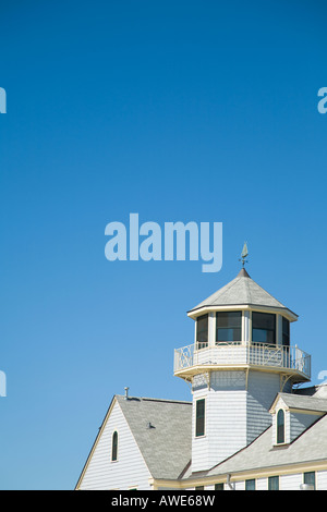 ILLINOIS Chicago Marine stazione di Sicurezza edificio vicino si blocca sul fiume US Coast Guard unità ausiliaria station Foto Stock