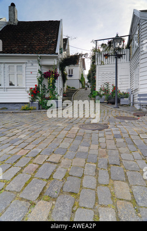 Centro storico di Stavanger, Rogaland, Norvegia, Scandinavia, Europa Foto Stock