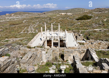 Casa di Hermes, Delos, Grecia Foto Stock