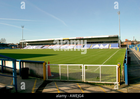 In Inghilterra a Macclesfield Cheshire Moss Rose home di Macclesfield Town FC Foto Stock