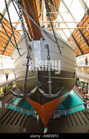 Bow, nave Fram al Museo Fram sulla penisola di Bygdøy, Oslo, Norvegia, Scandinavia, Europa Foto Stock