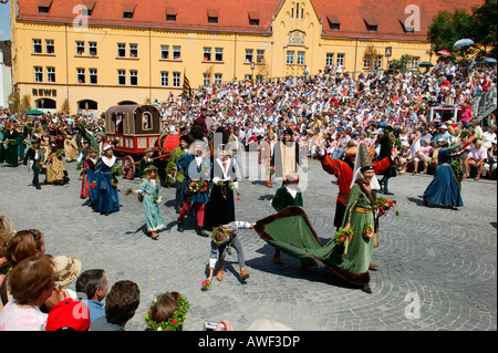 Nozze di Landshut corteo storico, Landshut, Bassa Baviera, Baviera, Germania, Europa Foto Stock