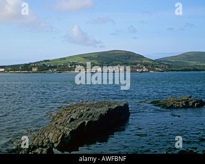 Città dei Cavalieri contea di Kerry REPUBBLICA DI IRLANDA UNIONE EUROPEA Settembre cercando di fronte all isola di Valencia dal punto Foto Stock