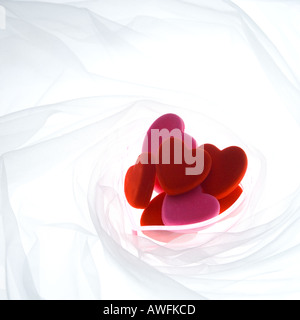 A forma di cuore ad oggetti Foto Stock