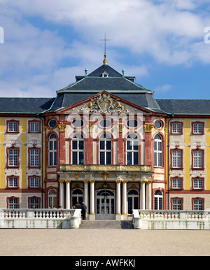 Schloss Bruchsal (Bruchsal Castello), facciata barocca, Baden-Wuerttemberg, Germania, Europa Foto Stock