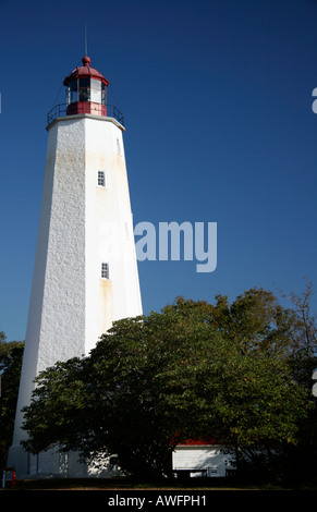 Sandy Hook Lighthouse Sandy Hook, New Jersey, STATI UNITI D'AMERICA Foto Stock