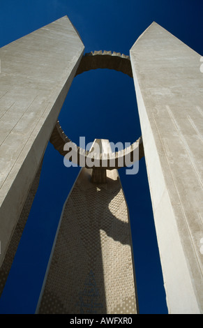 Monumento alla Pace di diga di Assuan, Aswan, Egitto. Foto Stock