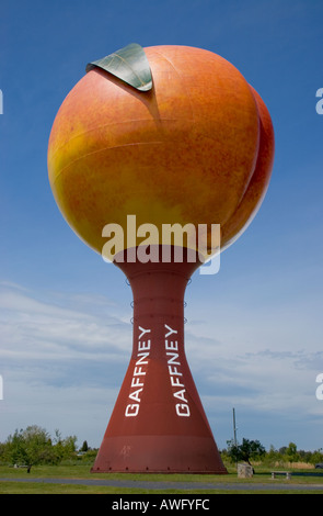 Il Gigante Peach Water Tower si trova a Gaffney nella Carolina del Sud è stata costruita nel 1981 Foto Stock