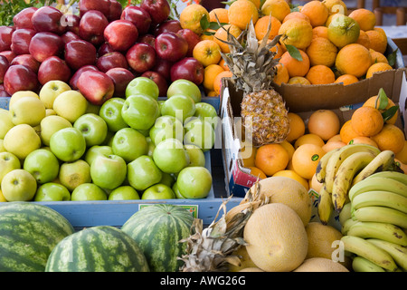 Frutti in Grecia in estate Foto Stock