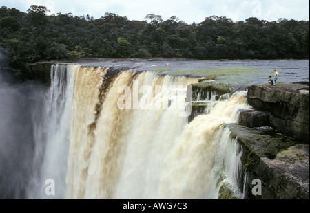 Kaieteur Falls sul fiume Potaro Guyana Foto Stock