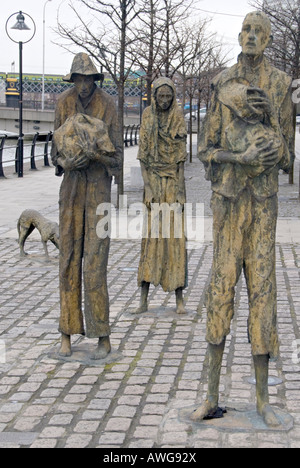 La carestia Memorial a Dublino, Reupublic dell Irlanda. Foto Stock