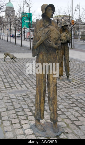 La carestia Memorial a Dublino, Reupublic dell Irlanda. Foto Stock