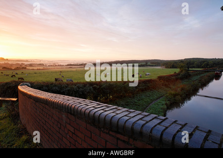 Il Worcester & Birmingham canal vicino Alvechurch Worcestershire Inghilterra REGNO UNITO Foto Stock