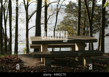 Alabama Rogersville, Joe Wheeler state Park, terreno pubblico, attività ricreative, natura, naturale, natura, paesaggio, campagna, panoramico, Resort, First Creek Water, ma Foto Stock