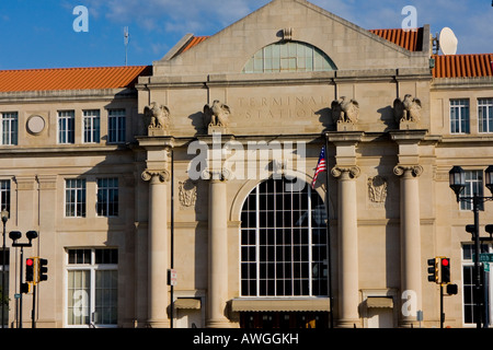 Centro storico di Macon Georgia Museum District stazione terminale Foto Stock