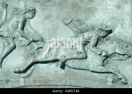 Robbie Burns Robert Burns statua dal Signore Beaverbrook Art Gallery in Fredericton New Brunswick Canada Foto Stock