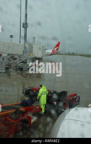 Rainy day partenza dall'Aeroporto di Brisbane Queensland Australia 7361 dsc Foto Stock