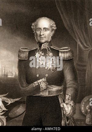 Maresciallo di Campo FitzRoy James Henry Somerset, primo Baron Raglan, 1788 - 1855. Ufficiale dell'esercito britannico Foto Stock